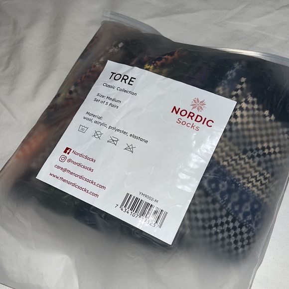 NWT Nordic Socks Set of 5 Classic Collection - Picture 7 of 7